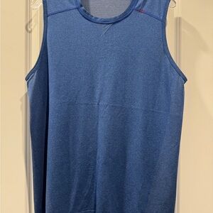Lululemon Athletica Muscle Tank Top Mens Large Blue Metal Vent Tech Sleeveless